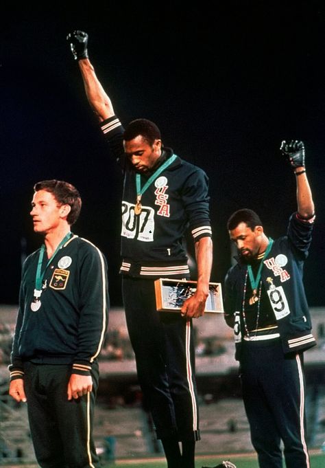 Black Power Salute, Tommie Smith, 1968 Olympics, American Athletes, Us Olympics, The Third Man, Racial Injustice, Run Dmc, Olympic Athletes