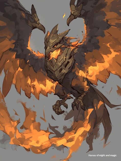 Phoenix (Character) —day 5 Bird Creature Concept Art, Phoenix Character Design, Phoenix Character, Character Day, Monster Artwork, Magical Creature, Creature Artwork, Cool Monsters, Phoenix Bird