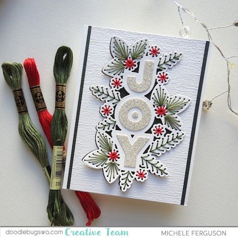 Doodlebugs: Spellbinders SEW much fun! Spellbinders Stitchmas 2023, Spellbinders Stitching Dies, Spellbinders Stitchmas, Stitch Dies, Cas Christmas Cards, Spellbinders Christmas Cards, Stitching Dies, Paper Stitching, Stitched Cards