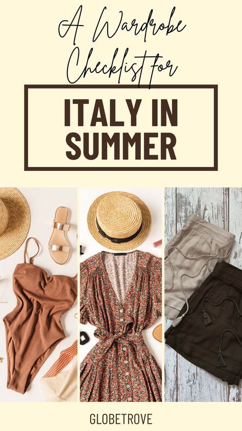 What to wear in Italy In Summer 13 How To Dress In Italy Summer, Italy Capsule Wardrobe, How To Dress In Italy, Dress In Italy, Italy In Summer, What To Wear In Italy, Best Summer Vacations, Summer Packing Lists, Summer Travel Destinations