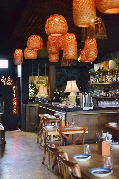 Le Vietnamese Kitchen – Hungry Auckland French Vietnamese, Passion Fruit Mojito, Vietnamese Style, Kitchen Bar Decor, Noodle House, Bbq Dishes, Traditional Cooking, Outdoor Kitchen Bars, Decoration Restaurant