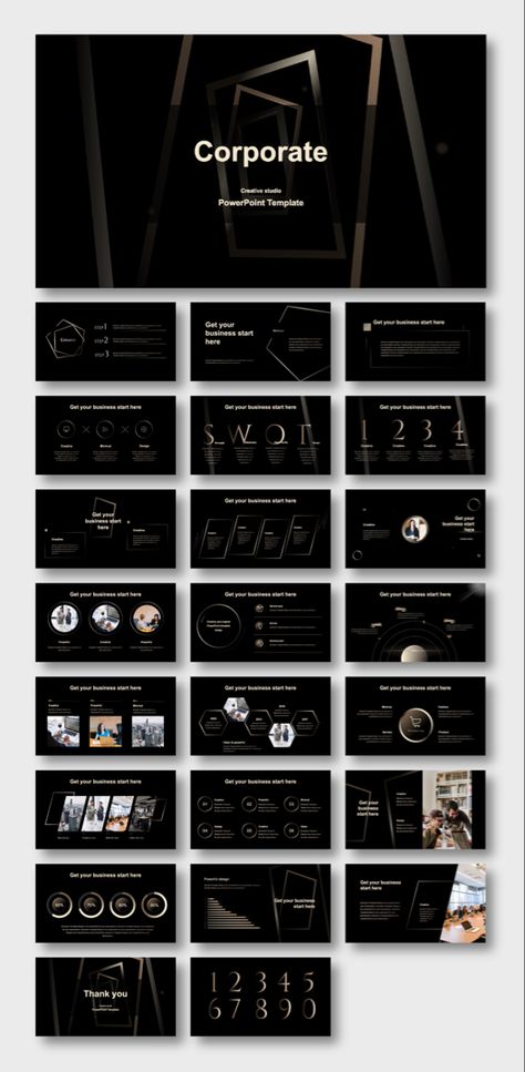 Black Presentation Design, Portfolio Powerpoint, Company Portfolio, Business Powerpoint Presentation, Powerpoint Design Templates, Powerpoint Presentations, Powerpoint Presentation Design, Ppt Design, Presentation Design Template