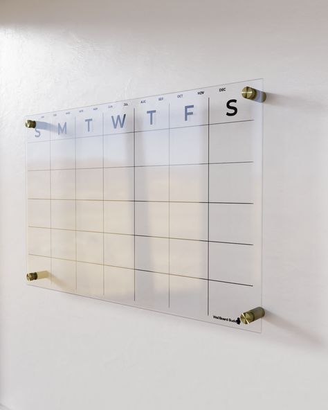 Whatever your daily schedule looks like, you'll sure find a use for the Wallboard Buddy! It's easy to hang and allows you to easily modify and add tasks as you go Plus, it's a great way to help keep you motivated and ensure you don't miss anything important. Order one today via the link in our bio! Acrylic Calendar Wall, Clear Whiteboard, Glass Calendar, Desktop Whiteboard, Acrylic Wall Calendar, Schedule Board, Acrylic Calendar, Whiteboard Calendar, Whiteboard Eraser