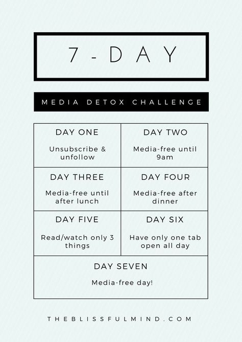 Join the 7-Day #MediaDetoxChallenge and get more selective about the information you consume! Digital Detox Challenge, Detox Challenge, 7 Day Challenge, Digital Detox, Simplifying Life, Diet Vegetarian, 30 Day Challenge, Self Development, Mind Body