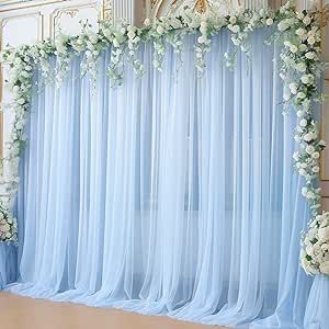 Sheer Backdrop, Tulle Backdrop, Backdrop Curtains, Easter Backdrops, Baby Shower Photography, Ceiling Curtains, Photo Backdrop Wedding, Light Backdrop, Arch Decoration Wedding