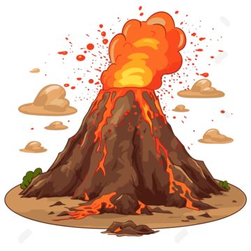 Cartoon Volcano, Volcano Clipart, Human Body Science Projects, Volcano Art, Png Top, Erupting Volcano, Minion Phone Wallpaper, Homeschool Preschool Activities, Parrot Head