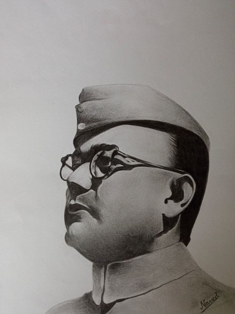 It's sketch of Netaji Subhash Chandra Bose Subhash Chandra Bose Sketch, Netaji Drawing, Subhash Chandra Bose Drawing, Netaji Subhash Chandra Bose, Pencil Art Love, Subhash Chandra Bose, Independence Day Drawing, Pencil Sketch Portrait, Ganesh Art Paintings