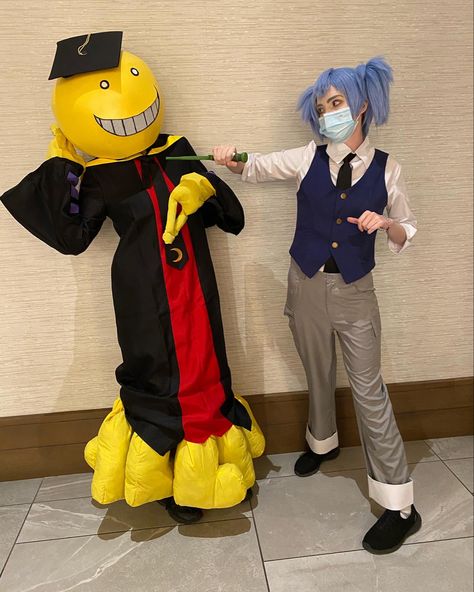 #cosplay #nagisa #korosensei #korosenseicosplay #nagisacosplay #anime #manga #asassinationclassroom Koro Sensei Cosplay, Cosplay Duo Ideas Anime, Duo Anime Cosplay, Duo Cosplay Anime, Duo Cosplay Ideas, Fire Cosplay, Nagisa Cosplay, Duo Cosplay, Anime Cosplay Ideas