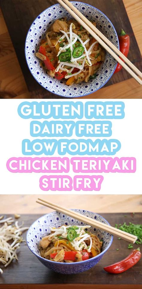 Gluten Free Teriyaki Chicken, Gluten Free Teriyaki, Fodmap Chicken, Fodmap Recipes Dinner, Low Fodmap Chicken, Chicken Stir Fry Recipe, Teriyaki Chicken Stir Fry, Fodmap Friendly Recipes, Low Fodmap Diet Recipes