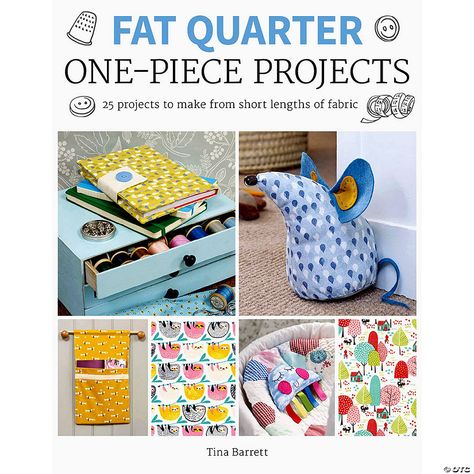 Tina Barrett, Fat Quarter Sewing Projects, Fat Quarter Projects, Fabric Book Covers, Useful Items, Scrap Fabric Projects, Organize Fabric, Small Sewing Projects, Sewing Organization