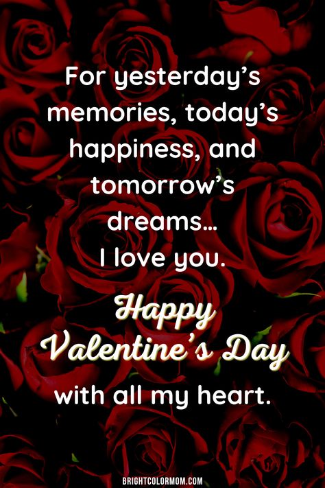 Find the best Happy Valentine's Day quotes for him this year with words ready for you to text, post, or write in a card! From simple Valentine's Day wishes to romantic love quotes, you'll find the perfect words to convey passion to your husband on February 14th. There are sweet, cute Valentine quotes including some for long-distance marriages celebrating Valentine's Day. Or try a funny saying to make him laugh! You'll also find the best Valentine's Day gifts for your husband, and greeting cards! Velentain Days Quotes, Valentine’s Day Love Quotes, February 14th Quotes, Valentines Words Love Quotes, Valatines Day Quote, Happy Valentines Day To My Boyfriend, Valentine Husband Quotes, Happy Valentine’s Day To My Husband, Valentine Wish For Husband