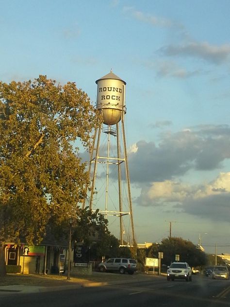 Round rock Texas! Round Rock Texas, Water Towers, Album Ideas, Round Rock, My Hubby, Water Tower, Starling, Sweet Sweet, Space Needle