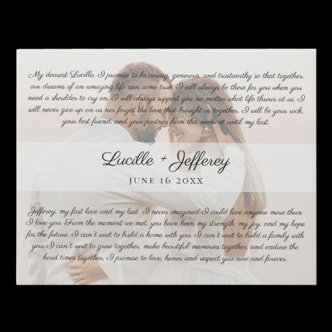 Elegant Wedding Vows Art Anniversary Photo Faux Canvas Print Wedding Vow Art, Anniversary Photo, Wedding Vow, Anniversary Gifts For Parents, Personalised Wedding Invitations, Anniversary Gifts For Couples, The Wedding Date, Anniversary Photos, Year Anniversary Gifts