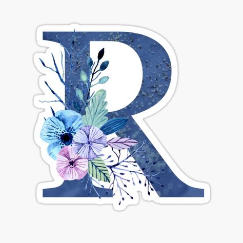 Bouquet Sticker, Calligraphy Letters Alphabet, Monogram Wallpaper, Floral Monogram Letter, Eid Card Designs, Preppy Stickers, Stylish Alphabets, Winter Bouquet, Pop Stickers