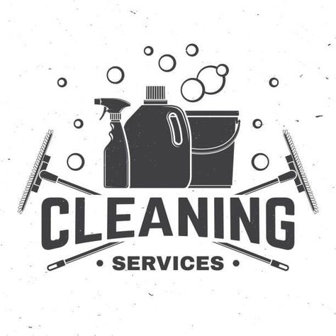 Company Badge, Cleaners Logo, Cleaning Service Logo, Clean Logo Design, Vintage Typography Design, Cleaning Services Company, Business Vector Illustration, Globe Vector, Cleaning Business Cards