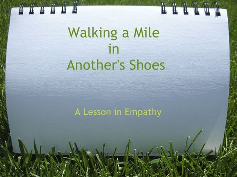 Walking A Mile In Anothers Shoes. A lesson plan that goes with my game! Looks-Like-Language! Walk A Mile In My Shoes Activity, Shoe Unit, Mind Exercises, Empathy Lessons, Elementary School Counseling Lessons, Empathy Activities, Social Skills Videos, Kindness Club, Class Meeting