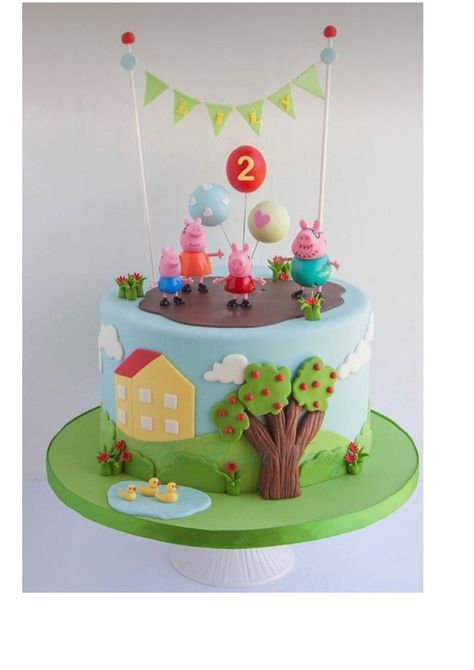 George Pig Cake, Pig Birthday Theme, Bolo Da Peppa Pig, Peppa Pig Party Supplies, Peppa Pig Birthday Party Decorations, Peppa Party, Birthday Tree, Peppa Pig Birthday Cake, Pig Birthday Cakes