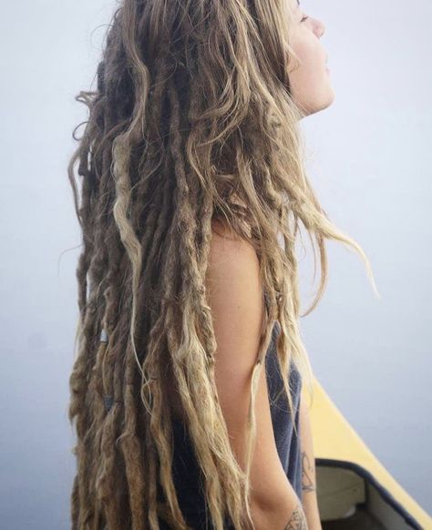 Long Dreadlocks, Dreadlock Rasta, White Dreads, Dreadlocks Girl, Natural Dreadlocks, Blonde Dreads, Dread Locks, Natural Dreads, Long Dreads