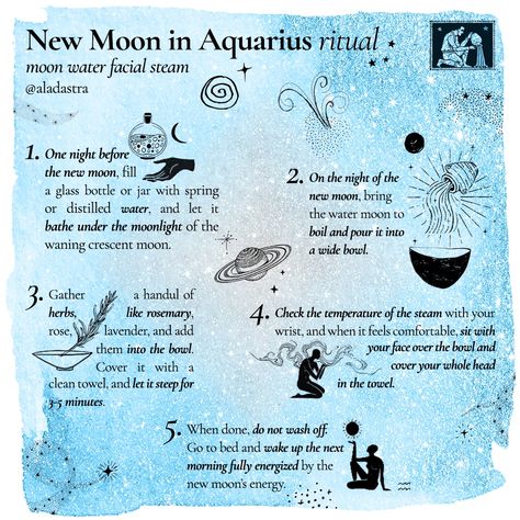 New Moon In Aquarius Ritual, New Moon In Aquarius 2024, New Moon Aquarius, Goddess Lifestyle, Aquarius Images, New Moon In Aquarius, Astrology Basics, Moon Aquarius, Super New Moon