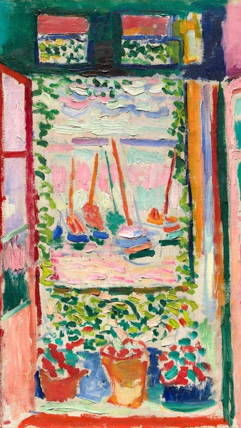 Art Direct on Instagram: “🌿 Henri Matisse, Open Window, Collioure, 1905 (detail). @ngadc  — #henrimatisse #henrimatisse #openwindow #collioure #modernart…” Matisse Open Window, Fauvism Art, Matisse Paintings, Broken Hearts, Fauvism, Matisse Art, Famous Art, Open Window, Painting Wallpaper