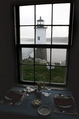 Isle au Haut Lighthouse, Maine at Lighthousefriends.com The Lighthouse Aesthetic Movie, Coastal Gothic, Lighthouse Bedroom, Lighthouse Home, Lighthouse Maine, 300 Dollars, Nautical Aesthetic, Maine Lighthouses, Lighthouse Keeper