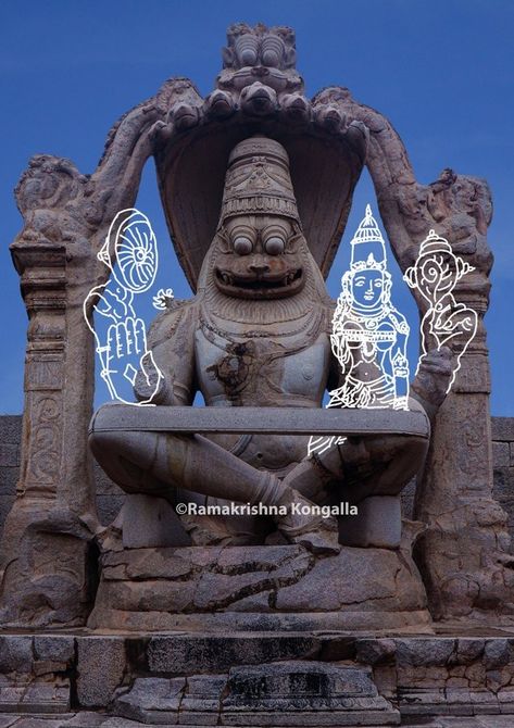 Tamil Labs 2.0 on X: "For those wondering, this was the original magnificent monolithic Lakshmi-Narasimha sculpture at Hampi before being vandalized by the Sultanates. Even if they don't worship it, what ideology made them destroy such a masterfully crafted thing of beauty? PC: @HampiExp https://t.co/sTHFxGKZTL" / X Mahabharata Aesthetic, Hampi Sketches, Hindu Aesthetics, Temple Illustration, Vijayanagara Empire, Editing Pack, Historical India, City Life Photography, Ancient Indian Architecture