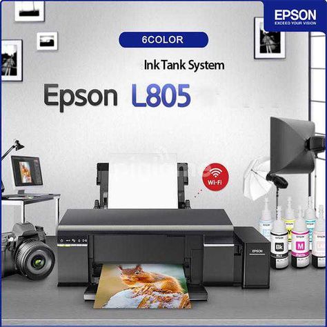 EPSON ECOTANK L805 wifi https://wa.me/c/923084931001https://www.linkedin.com/in/epson-faisalabad-46581416a https://epson-faisalabad.business.site Photo Printer, Printer Ink, Wi Fi, Printer, Color