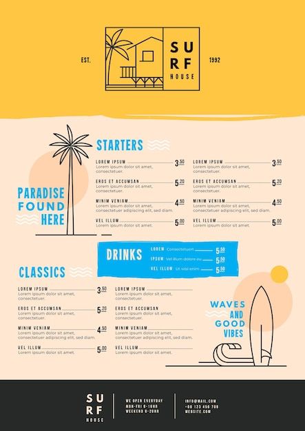 Restaurant food menu for digital use ill... | Free Vector #Freepik #freevector #dinner-menu #lunch-menu #menu-restaurante #menu Resturant Menu, Menu Design Layout, Digital Menu, Restaurant Food, Restaurant Recipes, Menu Design, Food Menu, Beach Club, Lorem Ipsum