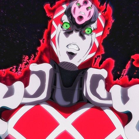 Jjba King Crimson, Emperor Crimson Jojo, Diavolo Pfp Jojo, King Crimson Wallpaper, King Crimson Jojo, 21st Century Schizoid Man, Crimson King, Jojo's Bizarre Adventure Stands, Jojo Icons