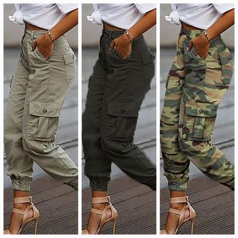 How to style different cargo pants Pants Outfit For Women, Pant Outfits For Women, Capri Cargo Pants, Cargo Pants Style, Outfit For Women, Cargo Pants Outfit, Pants Style, Going Out Outfits, How To Style