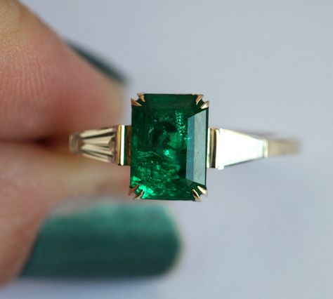 Emerald Engagement Ring Set, Wedding Halo, Smaragd Ring, Emerald Diamond Ring, Engagement Ring White Gold, Deco Wedding, Ring Emerald, Asscher Cut, Emerald Engagement