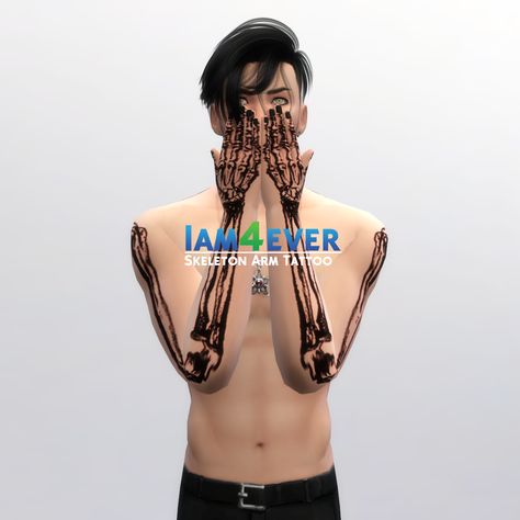 Sims 4 Skeleton, Skeleton Arm Tattoo, Skeleton Arm, Mods Sims 4, Sims 4 Tattoos, Sims 4 Game Mods, Sims 4 Body Mods, 4 Tattoo, The Sims 4 Download