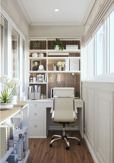 Narrow Office Space Ideas, Micro Office, Home Study Design, Practical House, Chettinad House, Pocket Office, Small Space Office, Cozy Home Office, Small House Decorating