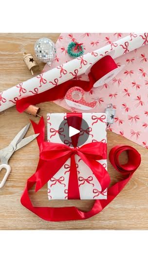 2.7K views · 255 reactions | Save this post on how to tie a bow on a gift box for when you’re ready to wrap your gifts! 🎁🎁🎁 This way is so easy and keeps the ribbon flat on the back of the box! Have you tried this one before? #bowsbowsbows #bowseason #giftwrap #giftwrapping #giftwrappingideas #giftseason #bowtutorial 
Comment GIFT below to receive a DM with the link to shop this post on my LTK ⬇ https://liketk.it/4WmAv #ltkholiday #ltkseasonal | Chelsee Hood  ✿  The House of Hood How To Make Ribbon Bows For Presents, Using Ribbon On Presents, Wrapping Presents With Ribbon, How To Wrap Ribbon On A Present, How To Wrap A Gift With Ribbon, Ribbon On Presents, Bows For Presents, Bow Season, Ribbon Flats