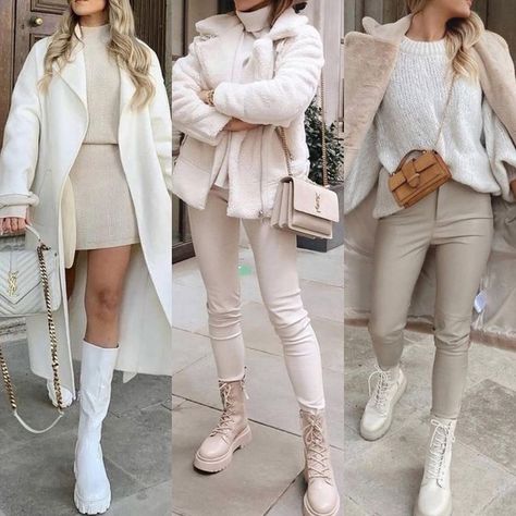 Ny Clothes, Beige Boots Outfit, Outfits Frühling, White Pants Winter, Brush Straightener, Nude Outfits, Blazer Outfits Casual, Classy Clothes, Loungewear Fashion