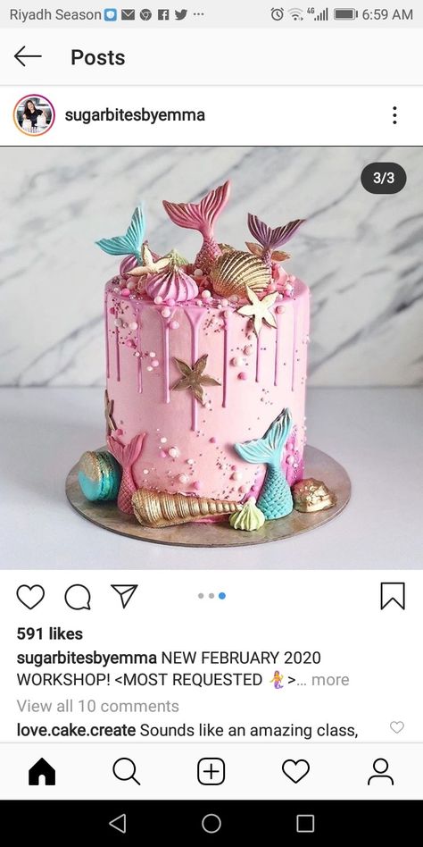 Girls First Birthday Cake, 6th Birthday Girls, Blue Birthday Cakes, 5th Birthday Cake, Mermaid Birthday Party Decorations, Mermaid Theme Birthday Party, Pretty Wedding Cakes, Mermaid Birthday Cakes, Kids Themed Birthday Parties