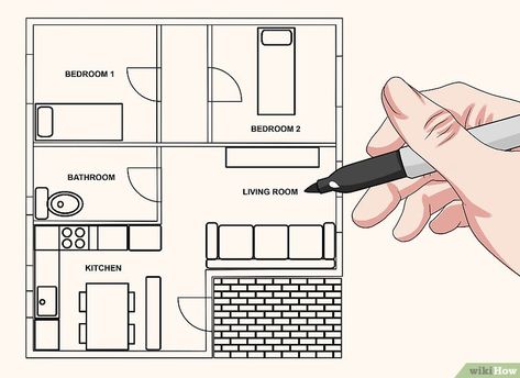 Blueprint Drawing, Blueprint Art, Easy To Draw, House Sketch, House Blueprints, Way To Go, The Freedom, Blue Print, A House