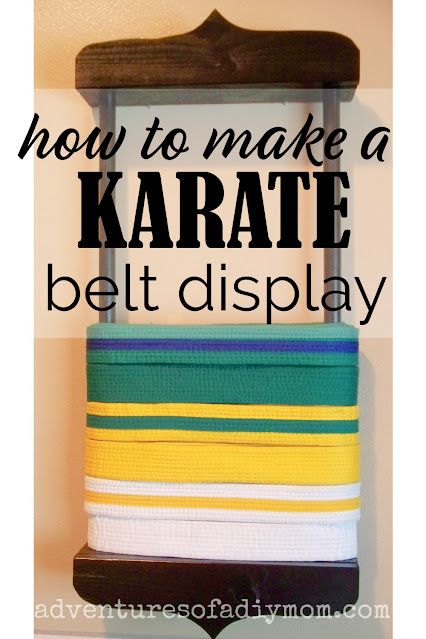 Display Karate Belts, Taekwondo Belt Display Diy, Martial Art Belt Display Ideas, Karate Belt Display Diy, Tkd Belt Display, Belt Display Diy, Karate Belt Holder, Martial Arts Belt Holder, Karate Gear