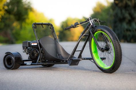 Check out this super cool drift trike from Coleman Powersports! #drifttrikes #cooldad #wildchild Drift Trike Kit, Drift Trike Parts, Bicycle For Two, Go Kart Kits, Three Wheel Bicycle, Mountain Bike Art, Drift Trike, Bike Art, Action Sports