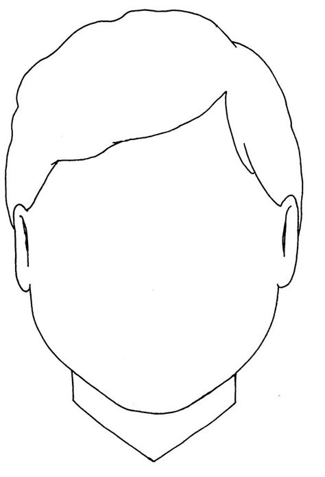 A Boy With Triangle Type Of Face Coloring Page : Coloring Sun Blank Face Template, Type Of Face, Face Coloring, Blank Face, Self Esteem Activities, Art Display Kids, Landscape Art Quilts, Face Template, 얼굴 그리기