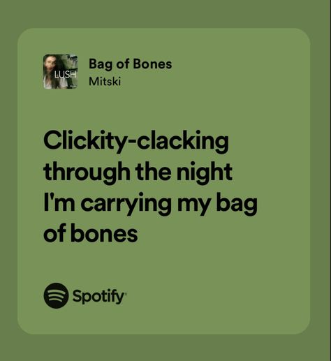 Bag Of Bones Mitski, Bag Of Bones, Music Taste, Bones, Music, Pins