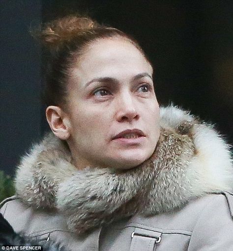 Her true face: Jennifer Lopez was spotted on Friday without a scrap of make-up on, revealing her true face as she ran errands in NYC Jennifer Lopez No Makeup, Jlo Without Makeup, Jennifer Lopez Without Makeup, Jennifer Lopez Makeup, J Lopez, Maid In Manhattan, Celebs Without Makeup, Star Actress, She Movie