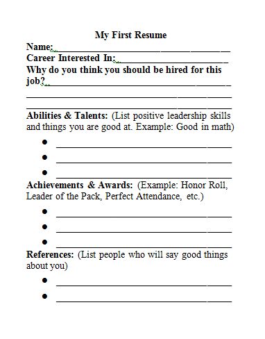 my first resume. I might try this, kids can apply for jobs in the class and get 'paid' each week. Career Launch Activities, Career Day Middle School, Career Worksheets For Middle School, Career Activities For Elementary, Career Activities For Middle School, Career Day Ideas, Resume For Students, Career Activities, Career Exploration Activities