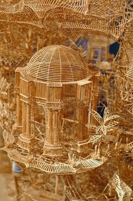 Kinetic matchstick model of San Francisco, by Scott Weaver Toothpick Sculpture, Holiday Landscape, Pick Art, Spain Portugal, Kinetic Sculpture, Madrid Barcelona, Summer Trip, Wow Art, Beach Photo