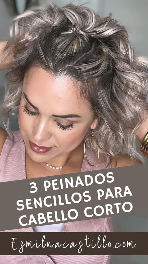 🌟 TOP 3: Peinados Sencillos para Pelo Corto 🌟 ¡Luce fenomenal en minutos! 💁‍♀️✨ Descubre peinados fáciles que te harán brillar 💖 #PeinadosCortos #BellezaRápida #EstiloFácil Peinados Fáciles Para Cabello Corto, Hair Stylists, Flan, Hair Stylist, Fashion Beauty, Braids, Hair, Beauty, Color