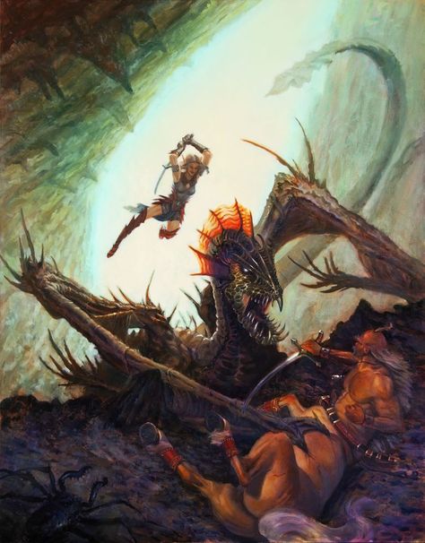 Todd Lockwood, Wayne Reynolds, Dungeons And Dragons Art, Forgotten Realms, Fantasy Images, Fantasy Dragon, Arte Fantasy, Fantasy Inspiration, Fantasy Illustration