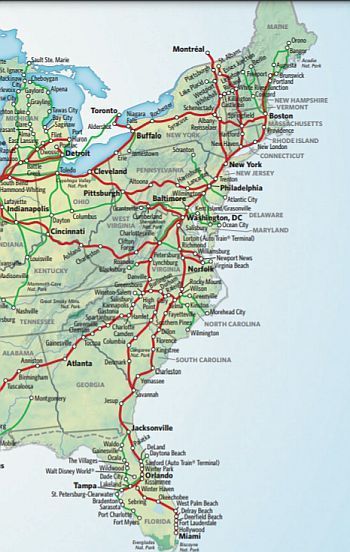 east coast by train trips on Amtrak Train Travel Usa, Amtrak Train Travel, Amtrak Travel, Train Vacations, Long Island Railroad, Train Trips, Travel Train, East Coast Usa, Vacation Wishes