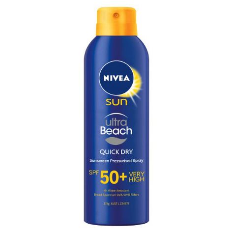 nivea sunblock Sunscreen Spray, Physical Sunscreen, Chemical Sunscreen, Pretty Skin Care, Pretty Skin, Broad Spectrum Sunscreen, Makeup Essentials, Skin Care Tools, Spf 50