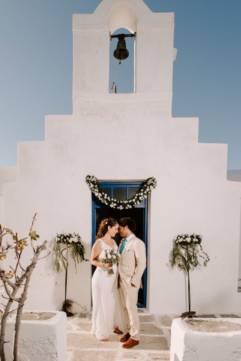 Greek Chapel Wedding, Paros Wedding, Greece Vibes, Mamma Mia Wedding, Greek Islands Wedding, Greece Mykonos, Paros Island, Paros Greece, Boat Wedding