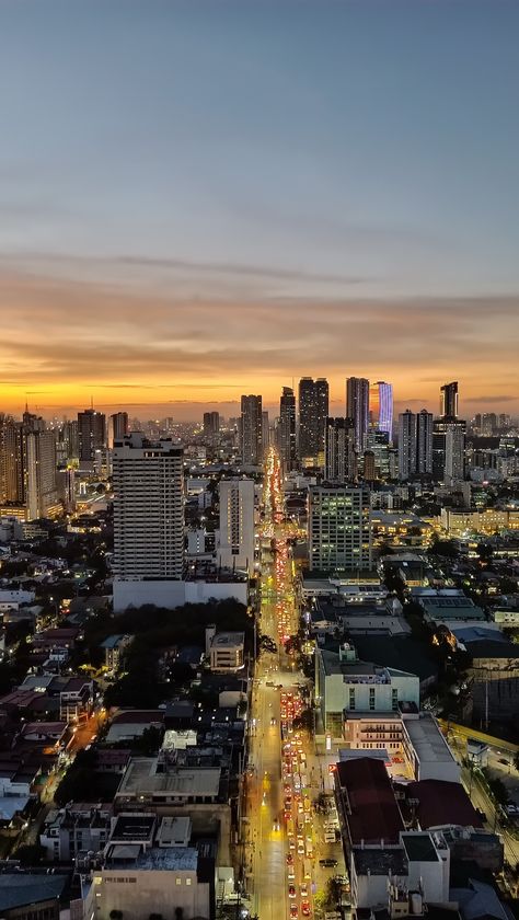 sunset skyscraper building orange traffic pasig metro Manila Pasig City, Quick Saves